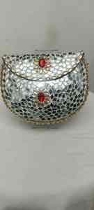 Bolso de Mano Metálico de Moda para Mujer, Bolso de Diseñador para Fiestas, Accesorios de Novia - Product Image 6