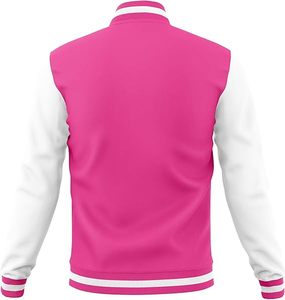 High Quality Men's Varsity Jackets Thin <b>Stand</b> Collar Light <b>Weight</b> Winter Wool Body Leather Sleeve Best Design Plain Fabric Front - Product Image 3
