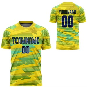 เสื้อฟุตบอลแขนสั้นสำหรับผู้ชายเสื้อฟุตบอลเสื้อเจอร์ซีย์ฟุตบอลแขนสั้นพิมพ์โลโก้ได้ตามต้องการ - Product Image 1