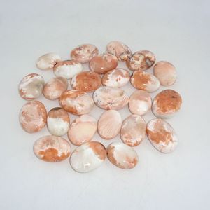 Pierre de poche ovale en scolecite naturelle, polie, cristal de guérison, Reiki, méditation, énergie, décoration, vente en gros, Chakralume - Product Image 1