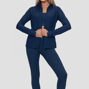 Conjunto Deportivo Casual de 2 Piezas para Mujer, Chaqueta con Cierre y Cintura Elástica, Conjunto Deportivo Cortavientos de Alta Calidad - Product Image 1