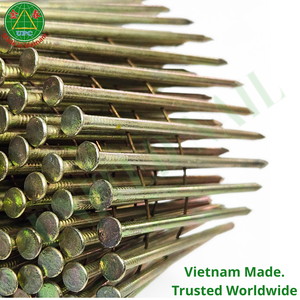 Clavos en Espiral de 2-3/4 Pulgadas, Acero, Vástago Liso, Recubrimiento Amarillo, Cabeza Cuadriculada/Plana, para Pistola de Clavos Neumática |   Clavo en rollo - Product Image 1