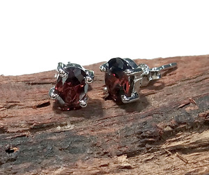 Pendientes de Cuarzo Natural con Engaste de Plata de Ley 925, Cuarzo Marrón de Corte Ovalado, Elegante Engaste de Plata con Cristales, Certificados - Product Image 6