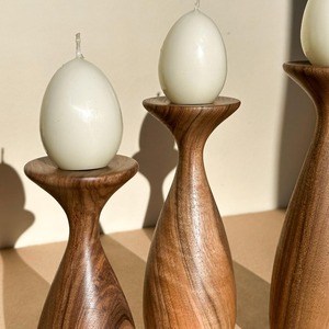 Portavelas de Madera Natural Premium para Ceremonias Tradicionales Navideñas, Decoración Moderna de Lujo, Ecológico y Hecho a Mano - Product Image 2