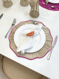 Handmade Decorative Raffia Placemats from Vietnam, New Collection, Custom OEM/ODM Designs, Best Quality and Factory Direct Price - Product Image 2