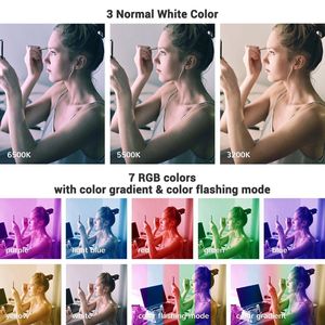 ไฟวงแหวนคู่ RGB ขนาด 7 นิ้ว สำหรับอุปกรณ์ถ่ายทอดสด - Product Image 2