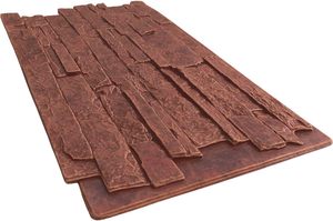 Panel de pared de piedra sintética de poliuretano a precio de fábrica, revestimiento de piedra ligero, piedra apilada decorativa de poliuretano para revestimiento exterior - Product Image 2