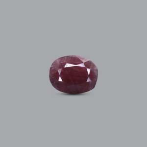 Natural Certified Indian Ruby 8.75 Ct Loose Oval Pear Pink Gemstone for Fine Jewelry - Product Image 1
