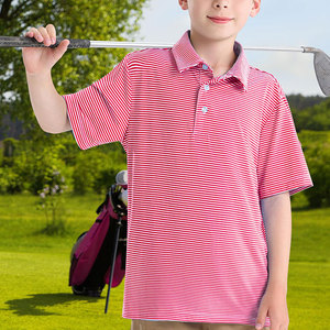 Classic Fit Youth Golf <b>Polo</b> <b>Shirts</b> Durable Cotton Blend Soft Material Golf <b>Polo</b> <b>Shirts</b> Perfect for <b>Work</b> - Product Image 4