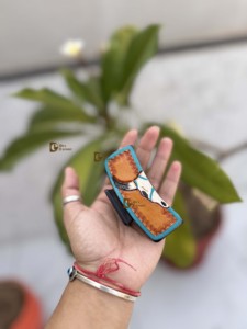 Nouvelles pinces à cheveux en cuir façonnées à la main, élégantes, en cuir véritable, style vintage, pour un usage quotidien, accessoires pour cheveux pour femmes - Product Image 5