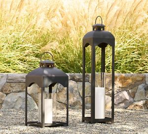 Lanterne en métal vintage faite à la main, support décoratif pour éclairage, pour patio, balcon, terrasse, maison, mariage, événement, décoration - Product Image 1