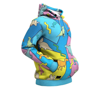 เสื้อฮู้ดดี้ผ้าฝ้ายแท้ 100% พิมพ์ลายดิจิทัลสำหรับฤดูใบไม้ร่วง สไตล์ลำลอง ฮิปฮอป สตรีทแวร์ สำหรับผู้หญิงและผู้ชาย - Product Image 4