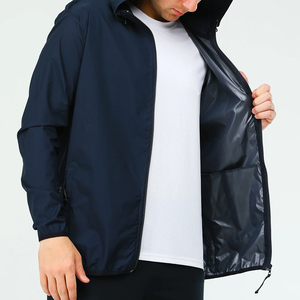 <b>Men's</b> Waterproof Hooded Windbreaker <b>Jacket</b> Custom Outdoor Wear <b>Lightweight</b> Polyester <b>Rain</b> Resistant Windbreaker <b>Jacket</b> For Sale - Product Image 5