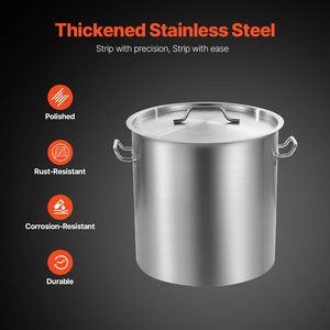 Olla de Acero Inoxidable de 53 Qt con Ollas Grandes para Cocinar y Asa de Grado Comercial Resistente - Product Image 3