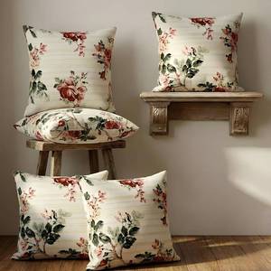 Housse de coussin 100% coton doux avec de beaux motifs variés et des designs élégants, housse de coussin décorative pour la maison - Product Image 3