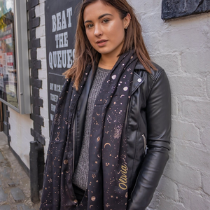 Écharpe longue élégante personnalisée imprimée, effet soie, hijab tendance, châle, marque privée, fabricant de textiles sur mesure OEM ODM - Product Image 5