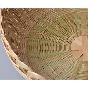 Ventilateur mural en bambou fait main, décoration bohème tissée, pompon rose naturel, décoration murale écologique, fournisseur OEM, fabricant vietnamien - Product Image 3
