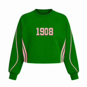 Alfa |   Kapa |   Sudadera Alpha Sorority, Sudadera Informal de Algodón para Mujer, Cuello Redondo, Jersey Bordado, Suéter de Punto - Product Image 3