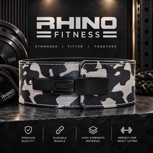 RHINO FITNESS Camo Neoprene Wrap-around Weightlifting <b>Waist</b> <b>Cincher</b> <b>Belt</b> with Lumbar Support Adjustable Quick Release Buckle - Product Image 5