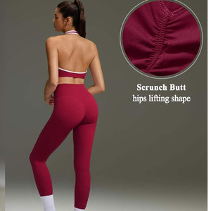 2026 Wholesale Solid Seamless 2-Piece Women Activewear Set Sports Bra Shorts Gym Yoga OEM Custom Logo <b>Crystal</b> Four-Way Stretch - Product Image 1