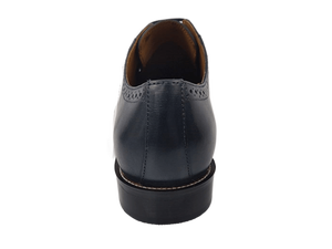 Zapatos Oxford de Vestir para Hombre, de Cuero Genuino Azul, con Punta en Pico, con Cordones, para Oficina, Carrera Profesional, Color Sólido, para Todas las Temporadas - Product Image 2