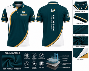 เสื้อโปโลผ้าฟลีซโพลีเอสเตอร์สำหรับผู้ชาย แห้งเร็ว เหมาะสำหรับปักโลโก้ ใช้เป็นชุดยูนิฟอร์มบริษัท ชุดทีมกีฬา หรือชุดลำลอง - Product Image 5