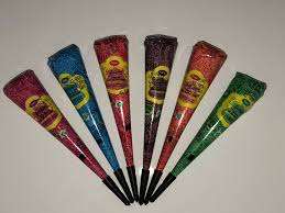 Cônes et tubes de henné de qualité cosmétique, couleur personnalisée OEM, pour peinture corporelle, tatouage temporaire, fournitures naturelles pour les mains - Product Image 5