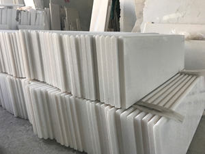 Losas de Mármol de Calcita Blanco Lechoso Procesadas en Fábrica, Acabado Pulido, Impermeables, Duraderas, Ecológicas, de Larga Duración - Product Image 5