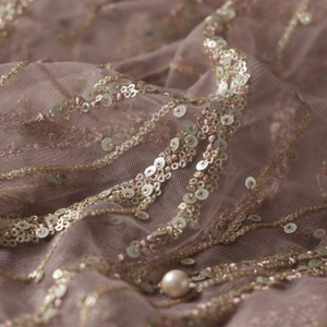 Tissu brodé de qualité supérieure pour vêtements de mode féminine, vêtements de créateurs, robes de soirée, kaftans, abayas, vêtements de mariée - Product Image 6