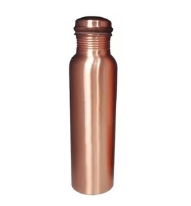 High Quality Eco-Friendly <b>Copper</b> <b>Drinking</b> <b>Bottle</b> with Large Capacity Smooth Surface for Home Office Gym Travel & Daily Use - Product Image 1