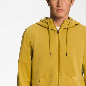 Men's Classic Full Zip Hoodie Soft Cotton Sweatshirt Custom Embroidery OEM Private Label Wholesale Apparel Factory - Product Image 6