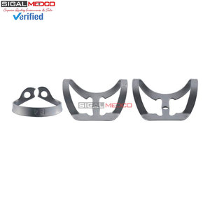 Pinces de contention dentaire manuelles en acier inoxydable allemand Brinker, 6 pièces, rétracteurs de tissus universels pour bicuspides et prémolaires - Product Image 3