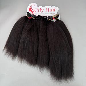 High Quality Unprocessed Raw Human <b>Hair</b> Vietnamese Raw <b>kinky</b> Straight Natural Color Bundles <b>Hair</b> <b>Extensions</b> - Product Image 3