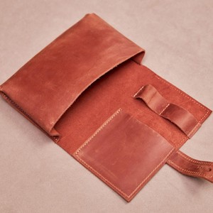 Natural Leather Cable Organizer <b>Rustic</b> Cord Wrap Earphone Wire Management <b>Desk</b> Tidy Storage Keeper Seller LCO-0042 - Product Image 6