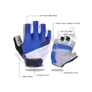 Gants de cyclisme en cuir demi-doigts pour l'été, la sport-entraînement et la gym, vente en gros - Product Image 5