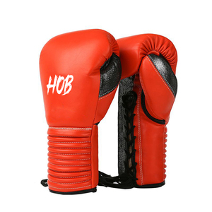 Guantes de Boxeo de Piel 100% Pura para Competencia y Entrenamiento, Guantes Profesionales para Adultos, con Cordones, Personalizables - Product Image 5