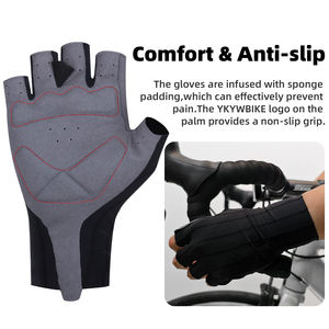 Guantes de Ciclismo Personalizados OEM de Medio Dedo para Deportes de Verano, Motocicleta, Carreras de Motocross, Antideslizantes - Product Image 6