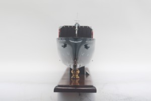 Modèle de navire en bois peint à la main APL CONTAINER SHIP - Thème nautique pour collectionneurs et cadeaux d'affaires - Product Image 5