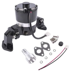 Pompa dell'Acqua Elettrica ad Alto Flusso (35 GPM) Cromata per Motori BBC Big Block Chevy 396 427 454 V8 Nera 8020BK - Product Image 5