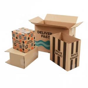 Custom <b>5</b>-Ply Heavy Duty Self-Erecting Corrugated Boxes High Stack Strength Hot Stamping Recycled Materials Custom Logo Design - Product Image 1