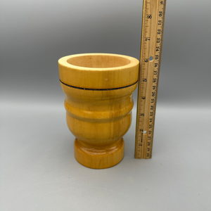 Juego de Mortero y Pilón de Madera Artesanal, Duradero y Ecológico, Molinillo Manual de Hierbas y Especias, Tazón de Madera de Grado Alimenticio con Pilón a Juego - Product Image 3