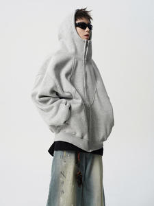 เสื้อฮู้ดลายแมงมุมผู้ชายขายดี สตรีทแวร์ผ้าฝ้ายสั่งทำพิเศษ เทคนิคปักนูนพองตัว ชุดวอร์มขนยาว - Product Image 4