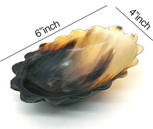 Elegant Buffalo Horn Table Tray Handmade Serving Dishes Food <b>Plates</b> Decorative Platter Luxury Kitchen Dining Decor - Product Image 3