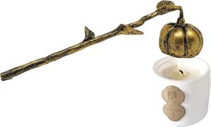 Apagavelas retro con forma de calabaza y mango largo, extintor de velas de metal para apagar la llama del mecha de forma segura, decoración del hogar - Product Image 2