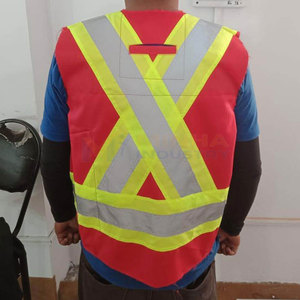 Breathable <b>Safety</b> Vest High Vis <b>Safety</b> Vest Soft Fabric Work Wear <b>Safety</b> Vest Wholesale Supply - Product Image 2
