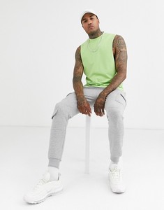 Débardeur en tricot uni pour homme, col rond, sans manches, décontracté, vert, style muscle - Product Image 4