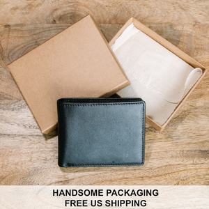 Regalo de Aniversario para Él, Cartera de Cuero Grabada Abierta Vintage Personalizada para Hombre, Regalo para Novio, Regalo para Papá LW-0011 - Product Image 5