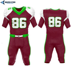 Uniforme de football américain personnalisé avec le nom de l'équipe - Spandex/Polyester antibactérien, protection UV UPF 50, impression par transfert thermique - Product Image 6