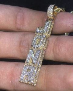 3.50Ct Round Cut Real VVS Moissanite Bezel Set Hip Hop Pendant with 925 Sterling <b>Silver</b> <b>Silver</b> Plated for Parties HUMERA JEWELS - Product Image 2