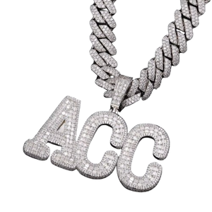Customized Manufacturer To Make My Product Personalized Fine Jewelry <b>Pendants</b> & Charms <b>Initial</b> Letter Necklace Supplier - Product Image 1